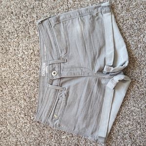 Levi's gray jeans shorts low-rise